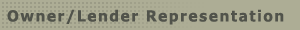 PARC - Owner/Lender Representation PARC - Owner/Lender Representation